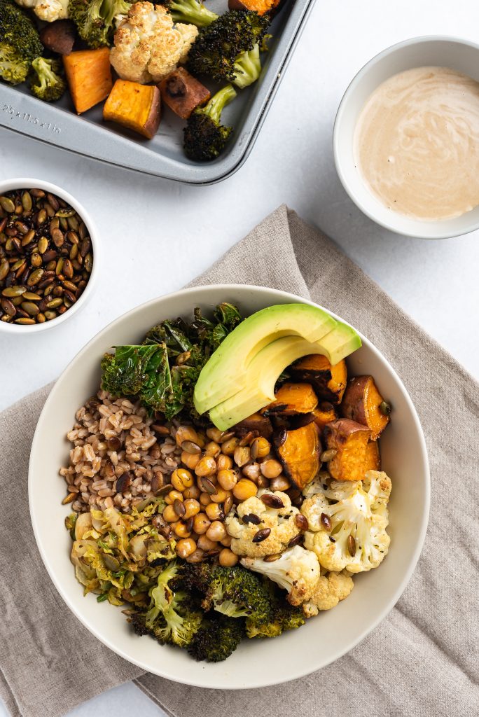 Sheet Pan Veggie Buddha Bowl Nutfreevegan