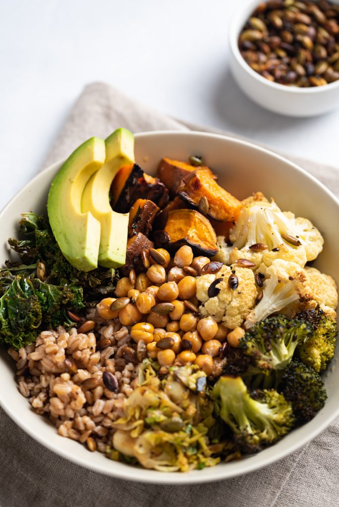 Sheet Pan Veggie Buddha Bowl Nutfreevegan