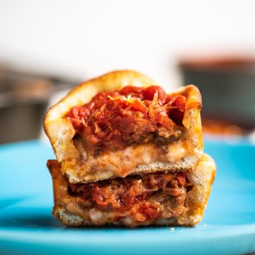 Beyond Meat Chicago-Style Mini Pizzas Nutfreevegan
