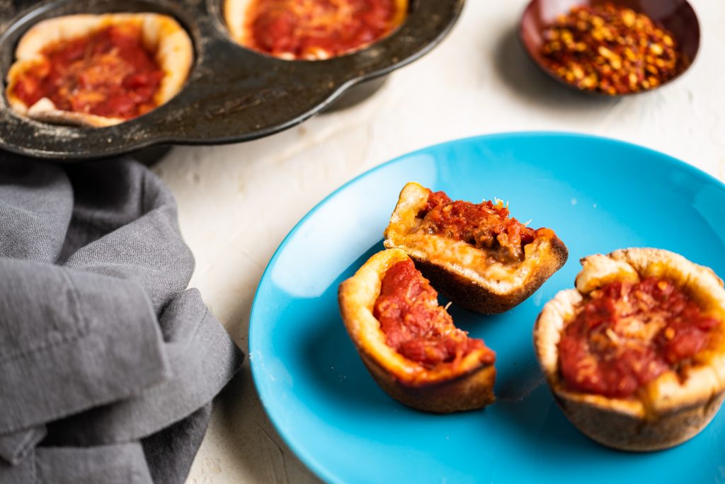 Beyond Meat Chicago-Style Mini Pizzas Nutfreevegan